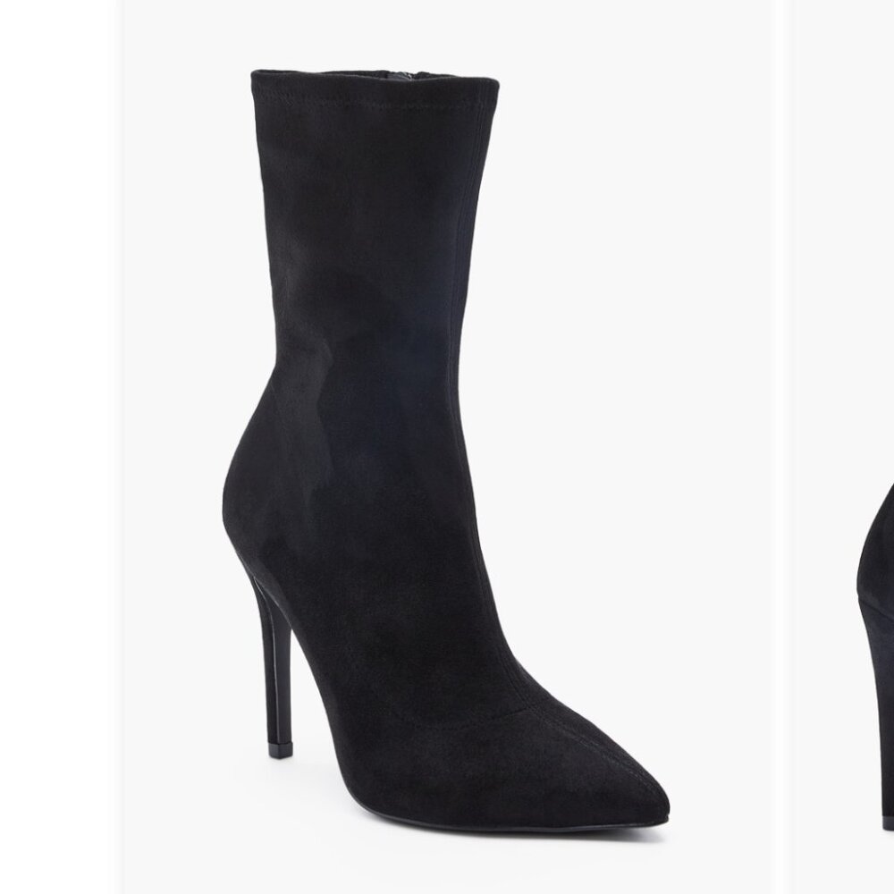 Scarlette  Heeled Bootie Black Caviar Size US 7.5 NWB